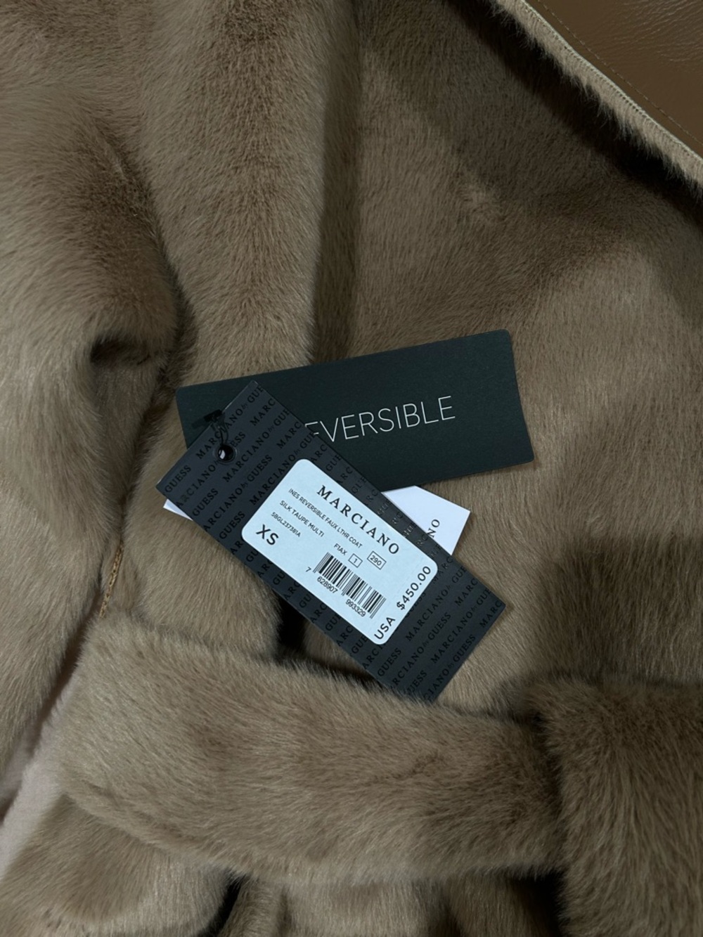 Marciano by Guess Ines Reversible Faux-Leather Coat - Picture 10 of 12